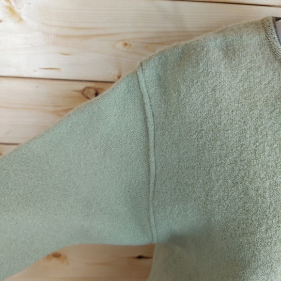 GADDY Boiled Wool Handmade Sweater Cardigan Jacket Flowers Embroidery Size M - Picture 6 of 13